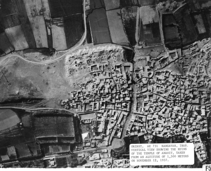 Kangâvar, View Showing the Ruins of the Temple of Anahit, 1937