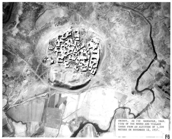 Kangâvar, View of the Mound and Village, 1937